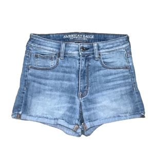 American Eagle Super Stretch High-Rise Shortie Shorts